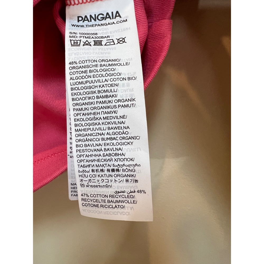 Pangaia Cropped Sleveless Tee Womens Small Pink Organic Cotton - Picture 7 of 10